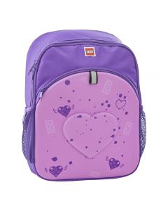 Rucsac mov LEGO M-Line, cu buzunar frontal - design Purple Heart
