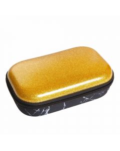 Penar cu fermoar, ZIPIT Glitter Storage box - auriu