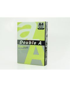 Hartie color pentru copiator A4, 75g/mp, 500coli/top, Double A - verde neon
