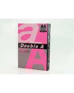 Hartie color pentru copiator A4, 75g/mp, 500coli/top, Double A - roz neon
