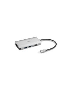 Hub USB Kensington, 4 porturi (3 USB-A, 1 USB-C), conexiune USB-C, gri