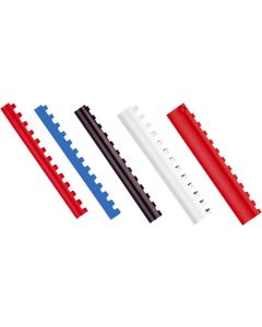 Inele plastic  6 mm, max 25 coli,100buc/cut, Optima - negru