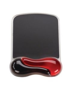 Mouse Pad Kensington Duo Gel, cu suport ergonomic pentru incheietura mainii, cu gel, rosu/negru