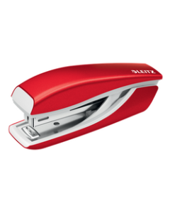 Capsator metalic LEITZ WOW 5528 MINI NeXXt Series, 10 coli, 1000 capse P2 incluse, rosu