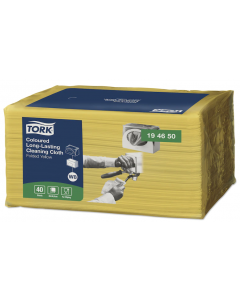 Laveta pentru curatare Tork 1 strat galben,40buc/set, 8 seturi/bax