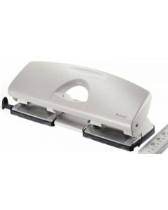 Perforator metalic LEITZ 5022 pentru 4 perforatii, 16 coli, gri