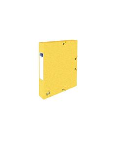 Mapa A4, carton MultiStrat 390g/mp, cu elastic, 40mm latime, OXFORD Top File - galben
