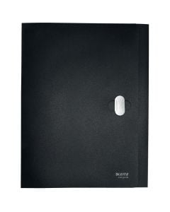 Mapa cu clip Leitz Recycle, PP, partial reciclat, certificare Blue Angel, reciclabil, A4, 150 coli, negru