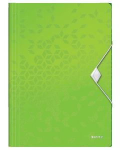Mapa cu elastic LEITZ WOW, PP, A4, 150 coli, verde