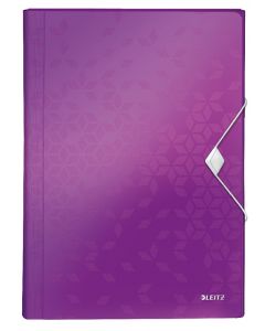 Mapa tip proiect LEITZ WOW, PP, A4, 250 coli, mov