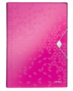 Mapa tip proiect LEITZ WOW, PP, A4, 250 coli, roz