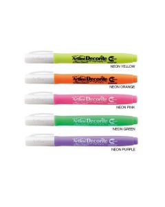 Marker ARTLINE Decorite, varf flexibil (tip pensula) - mov neon