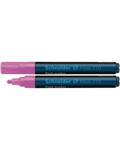 Marker cu vopsea SCHNEIDER Maxx 270, varf rotund 1-3mm - roz