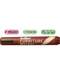 Marker pentru retusuri mobilier din lemn ARTLINE 95, corp plastic, varf tesit 2.0-5.0mm - mahon