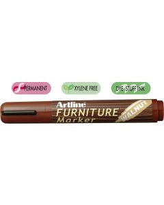 Marker ARTLINE 95, pentru mobilier din lemn (retusuri), corp plastic, varf tesit 2.0-5.0mm - nuc