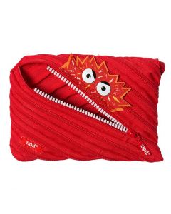 Penar cu fermoar, ZIPIT Talking Monstar Jumbo - rosu aprins