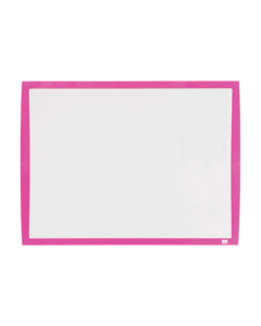 Tabla NOBO Joy, plastic, 43x58.5 cm, magnetica, include marker, burete si magneti, alb, rama roz