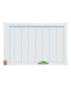 Organizator NOBO Performance, saptamanal, magnetic, 90x60 cm, kit de planificare inclus, albastru