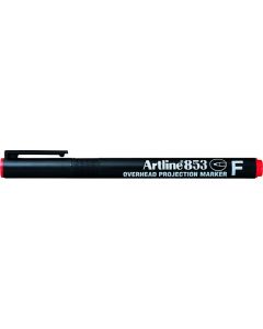 Marker permanent OHP ARTLINE 853, varf fin - 0.5mm - rosu