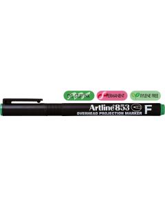 Marker permanent OHP ARTLINE 853, varf fin - 0.5mm - verde