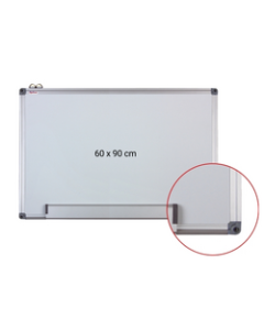 Tabla magnetica 60x90 cm, alba cu rama din aluminiu Optima