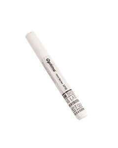 Marker cu vopsea Optima Paint 3710, varf rotund 4.5mm, grosime scriere 2-3mm - alb