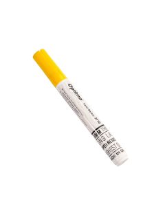 Marker cu vopsea Optima Paint 3710, varf rotund 4.5mm, grosime scriere 2-3mm - galben