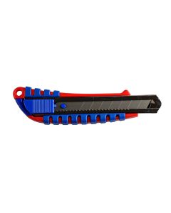 Cutter mare Optima Basic, lama 18mm SK7, sina metalica, ABS cu rubber grip