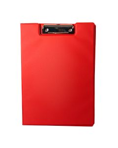 Clipboard dublu A4, plastifiat PP, Optima - rosu