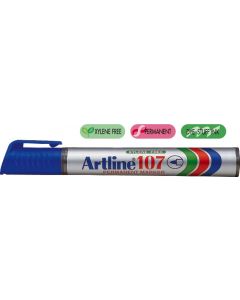 Permanent marker ARTLINE 107, corp plastic, varf rotund 1.5mm - albastru