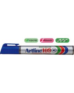 Marker permanent ARTLINE 109, corp plastic, varf tesit 2.0-5.0mm - albastru