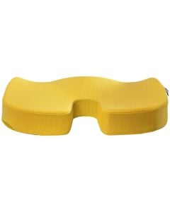 Pernuta ergonomica LEITZ Cosy, pentru scaun, spuma cu memorie, husa lavabila, galben chihlimbar