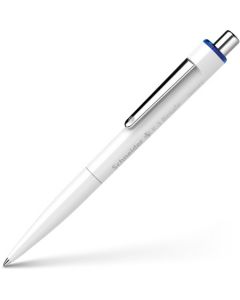 Pix SCHNEIDER K3 Bio, clema metalica, corp negru, plastic bio, amprenta neutra CO2 - scriere albastr