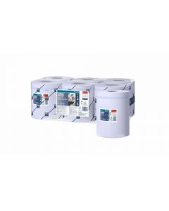 Prosop bucatarie Tork midi roll, 2 str, 150m, 450 portii, hartie albastra, 6 role/bax