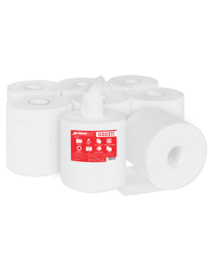 Prosop rola hartie alba, 110m - 2 straturi, 193x240mm, 6 role/bax, Prima Soft Maxi 110