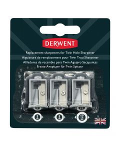 Rezerva ascutitoare electrica DERWENT Professional, pentru 2302332, 3 buc/ set, gri