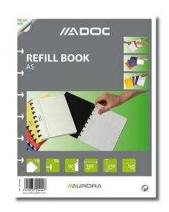 Rezerva caiet A5, 72 file - 90g/mp, AURORA Adoc - matematica