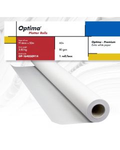 Rola Hârtie Plotter A0+ Premium, 80gr, 914mm x 50m, Optima