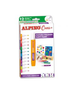 Set creatie copii ALPINO Crea + Paint 3D, 12 culori/set