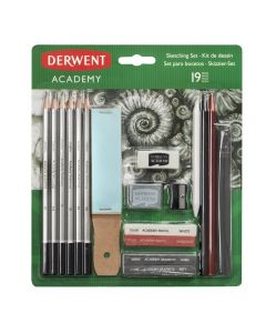 Set complet pentru schite DERWENT Academy, creioane grafit, blister, 19 buc/ set