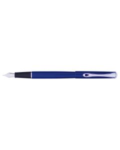 Stilou Diplomat Traveller, cu penita M, din otel inoxidabil - navy blue