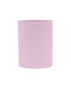 Suport plastic, cilindric, pentru instrumente de scris, D78mm, H-10cm, DONAU Life - mov pastel