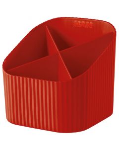 Suport pentru instrumente de scris, 4 compartimente, HAN X-Loop - rosu