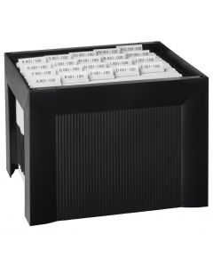 Suport plastic pentru 35 dosare suspendabile, HAN Karat - negru