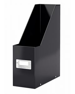 Suport vertical LEITZ WOW Click & Store, pentru documente, carton laminat, A4, negru