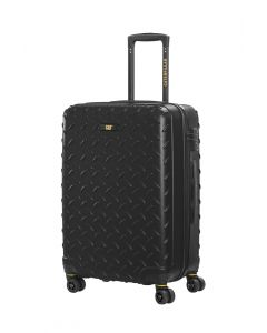 Troler mediu CATERPILLAR Industrial Plate, 24 inch,44 x 27 x 65 cm (Lxlxh), 59L, material ABS hardside - negru
