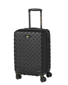 Troler mic cabina avion CATERPILLAR Industrial Plate, 20 inch, 37.5 x 23.5 x 54 cm (Lxlxh), 35L, material ABS hardside - negru