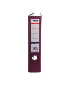Biblioraft plastifiat PP 7,5 cm Optima Classic A4- visiniu