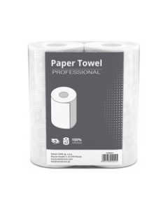 Prosop rola hartie alba, 2 straturi, 50 portii - 10m, 2 role/set, VELVET Professional