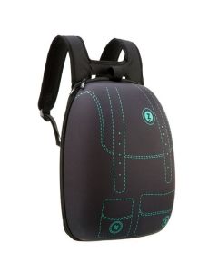 Rucsac ZIPIT Shell - negru cu buzunare verzi